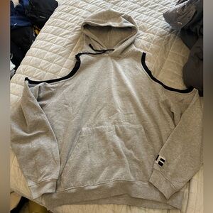 LF Grey shoulder removed sweatshirt